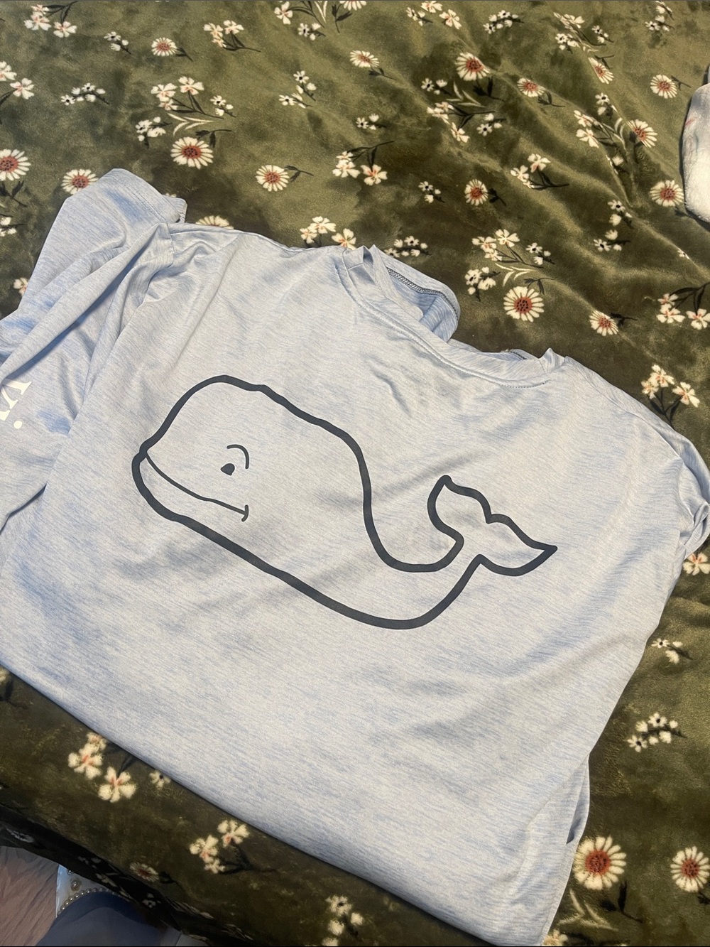 Adult men’s vineyard vines blue summer long sleeve performance top xl